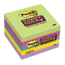 Post-it super sticky notes 73 x 73mm rio de janeiro assorted colours pack 5