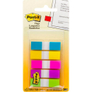 Post-it mini flags 11.9 x 43.2 bright colours portable pack 100