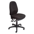 Rapidline ergonomic chair high back heavy duty mechanism seat/back tilt adjustable black