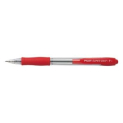 Pilot super grip retractable ballpoint pen fine 0.7mm red