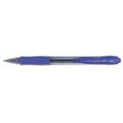 Pilot super grip retractable ballpoint pen medium 1.0mm blue