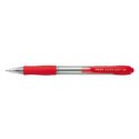 Pilot super grip retractable ballpoint pen medium 1.0mm red