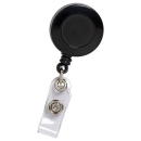 Rexel retractable id card holder with strap black