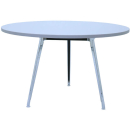 Rapidline rapid air round table polished aluminium frame 1200mm warm white