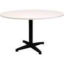 Rapid span 4 star round table black pedestal base 1200mm warm white