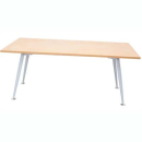 Rapid span meeting table 1800 x 900mm beech/silver