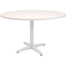 Rapid span 4 star round table white pedestal base 1200mm warm white