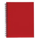 Spirax hard cover notebook A5 200 page red