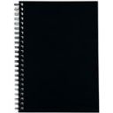 Spirax hard cover notebook A4 200 page black