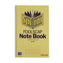 Spirax spiral bound notebook foolscap 30 page side opening