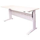 Rapid span electric height adjustable desk 1500 x 700mm white