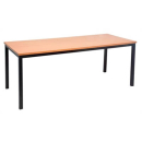 Rapidline steel frame table 1800 x 750mm beech