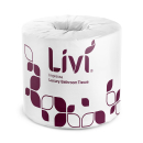 Livi Impressa toilet tissue 400 sheets roll 2 ply box 48
