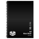Spirax P595A notebook 8mm ruled pp cover spiral bound A4 240 page black