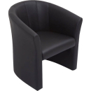 Space executive tub chair single seater pu black