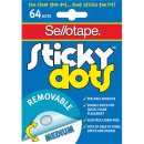 Sellotape sticky dots removeable 80 glue dots