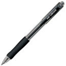 Uni-ball laknock retractable ballpoint pen medium 1.0mm black