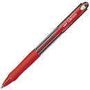 Uni-ball laknock retractable ballpoint pen medium 1.0mm red