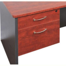 Rapid manager desk pedestal fixed 2 drawers 1 box 1 file 454 x 465 x 447mm appletree/ironstone