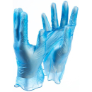 Vinyl gloves powder free extra large box 100 blue