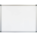 Rapidline wall mounted aluminium framed magnetic whiteboard 2400 x 1200mm