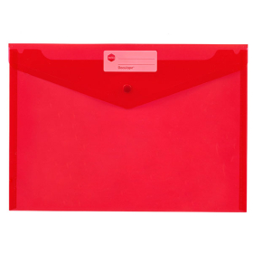Marbig doculope wallet with button A4 red #M2015003