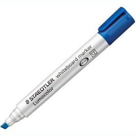 Staedtler lumocolor whiteboard marker chisel point 2-5mm blue #S351BBL