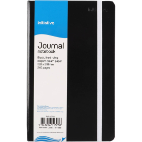 Initiative journal 130 x 210mm 240 page black #I7107388