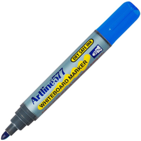 Artline 577 dry safe whiteboard marker bullet 3mm blue #A577BL