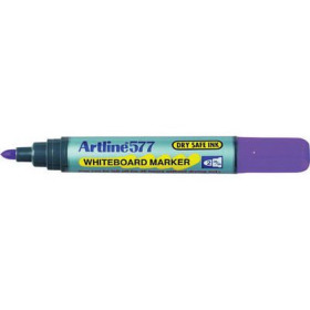 Artline 577 drysafe whiteboard marker bullet 3mm purple #A577V