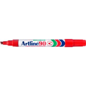 Artline 90 permanent marker chisel 2-5mm red #A90R