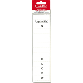 Crystalfile inserts white pack 52 #T111540