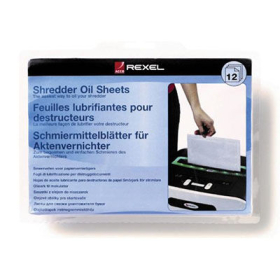 Rexel shredder oil sheets pack 12 #R2101948