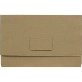 Marbig slimpick document wallet foolscap enviro kraft pack 10 #DWK
