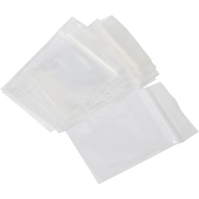 Clip seal bags resealable plastic 150x200 pkt 100 #D150200