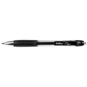 Artline flow retractable ballpoint pen medium 1.0mm black #AFB