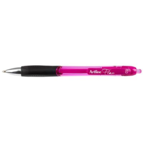 Artline flow retractable ballpoint pen medium 1.0mm pink #AFP