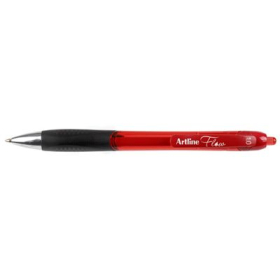 Artline flow retractable ballpoint pen medium 1.0mm red #AFR