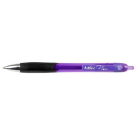 Artline flow retractable ballpoint pen medium 1.0mm violet #AFV