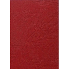 Binding cover leathergrain A4 pack 100 red #BCLGR
