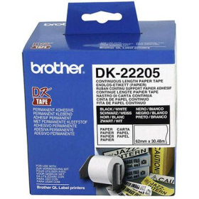 Brother dk-22205 continuous length label 622mm x 30m #BDK22205