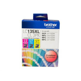 Brother lc-135xl colour inkjet cartridge value pack 3 #BLC135XLCMY