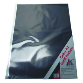 Colby display book A2 refill pack 5 clear #C257A2P