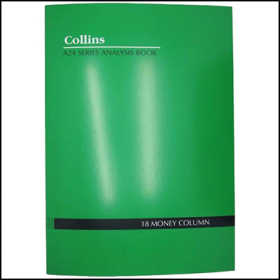 Collins A24 series account book A4 24 leaf 18 money column green #CA2418