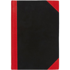 Notebook A5 100 leaf feint red and black #CA5100