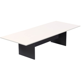 Rapid worker boardroom table 3200 x 1200 x 730mm white #RLCBT3212W