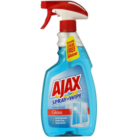 Ajax spray and wipe glass cleaner 500ml #ASW500