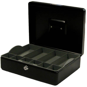 Esselte cash box classic no12 size 300 x 230 x 90mm black #CCCB12