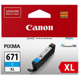 Canon cli671xl inkjet cartridge high yield cyan #CCLI671XLC