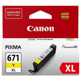 Canon cli671xl inkjet cartridge high yield yellow #CCLI671XLY